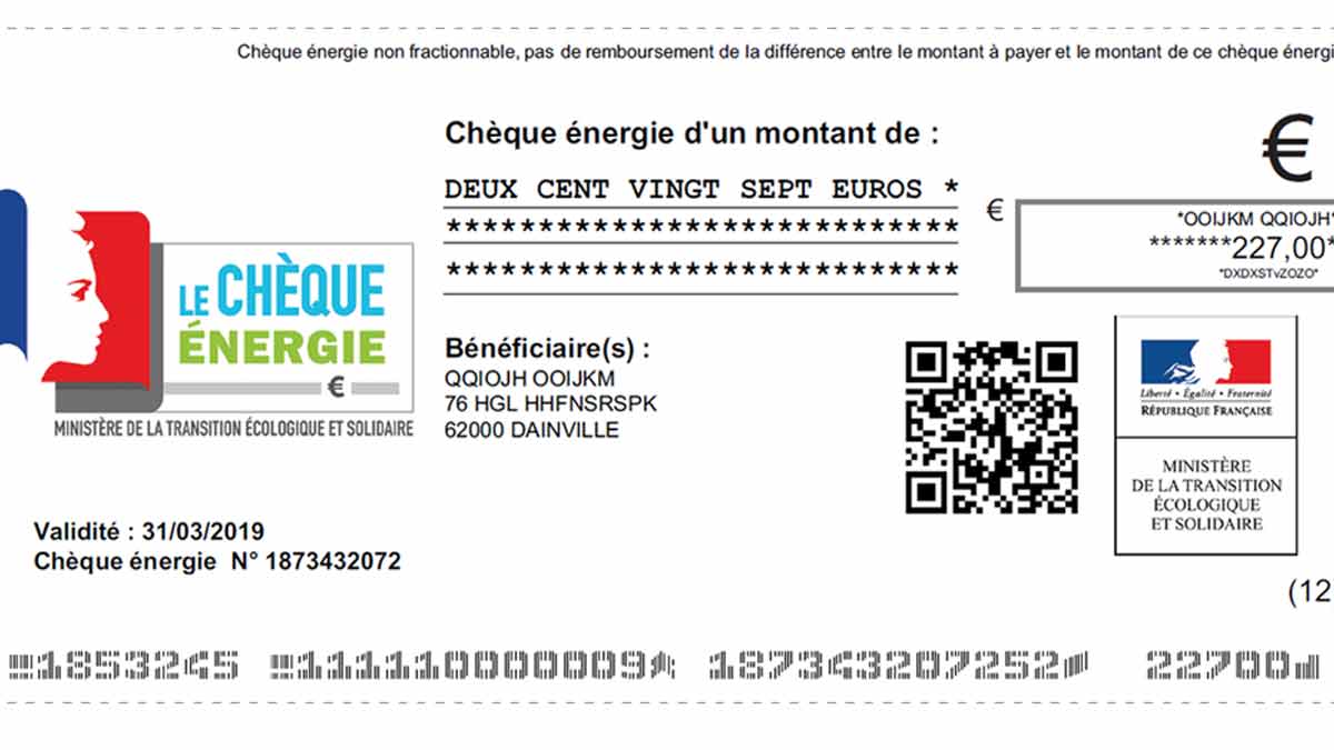 Chèque énergie 280 euros  découvrez la date à laquelle vous verrez le versement sur votre compte en banque !